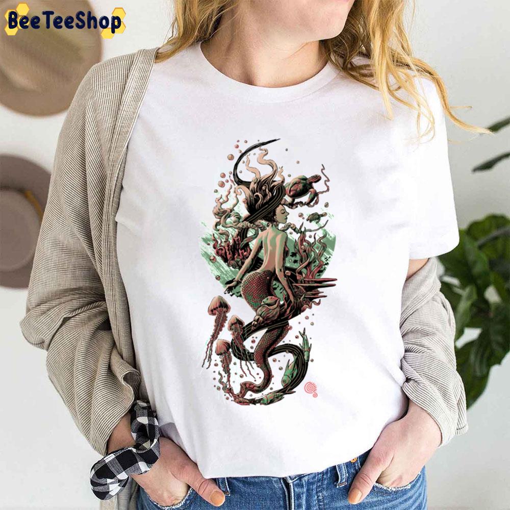 Vintage Color Art Mermaid Unisex T-Shirt