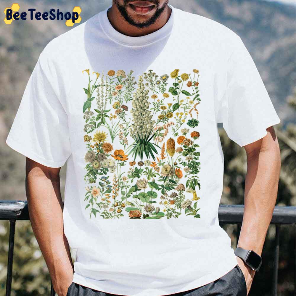 Vintage Flower Botanical Chart Unisex T-Shirt Vintage Flower Botanical Chart Unisex T-Shirt
