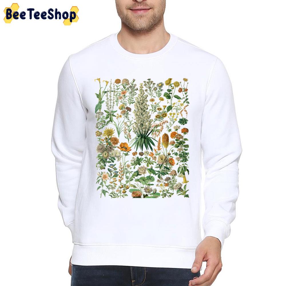 Vintage Flower Botanical Chart Unisex T-Shirt Vintage Flower Botanical Chart Unisex T-Shirt