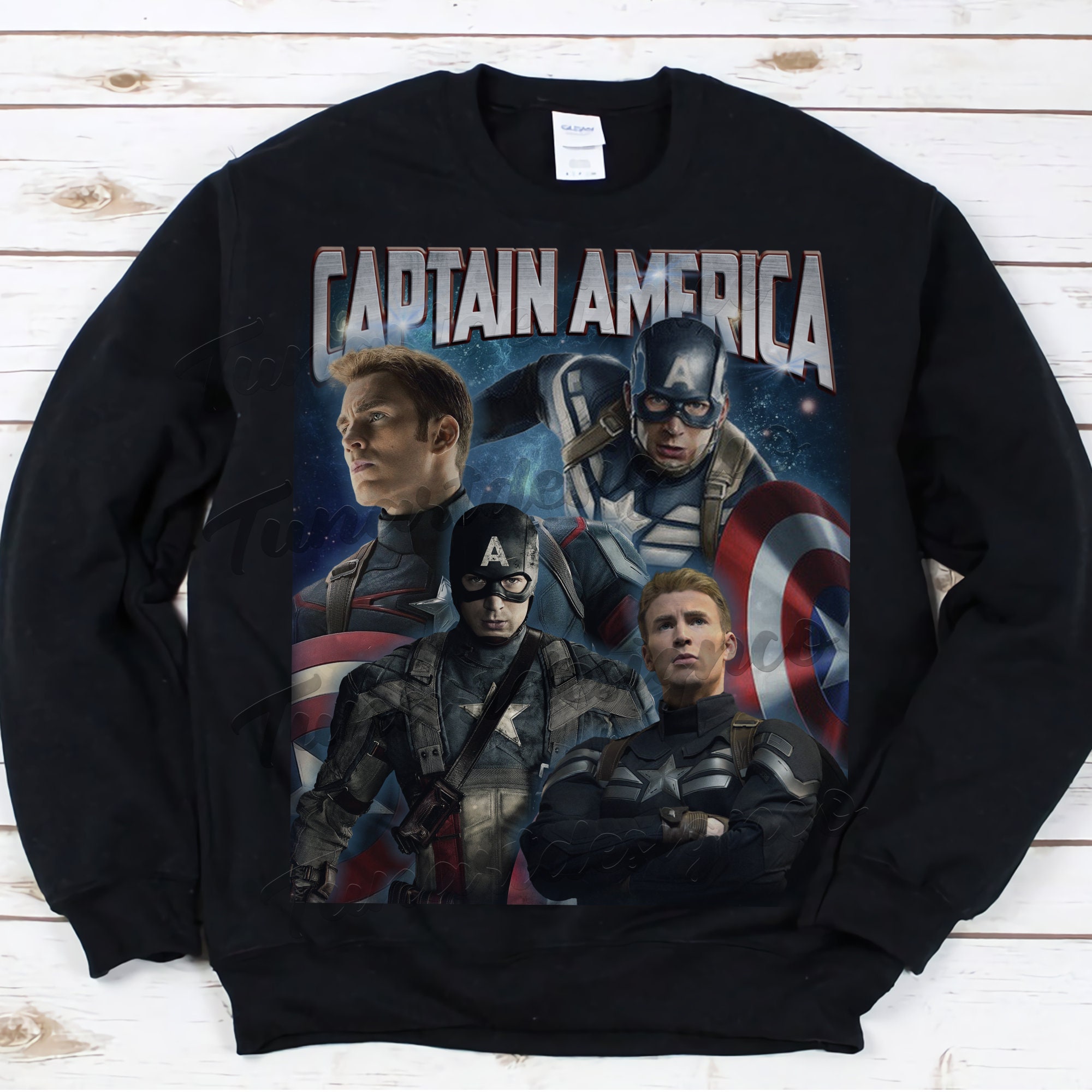 Vintage Inspired Captain America Mcu Unisex Sweatshirt Vintage Inspired Captain America Mcu Unisex Sweatshirt