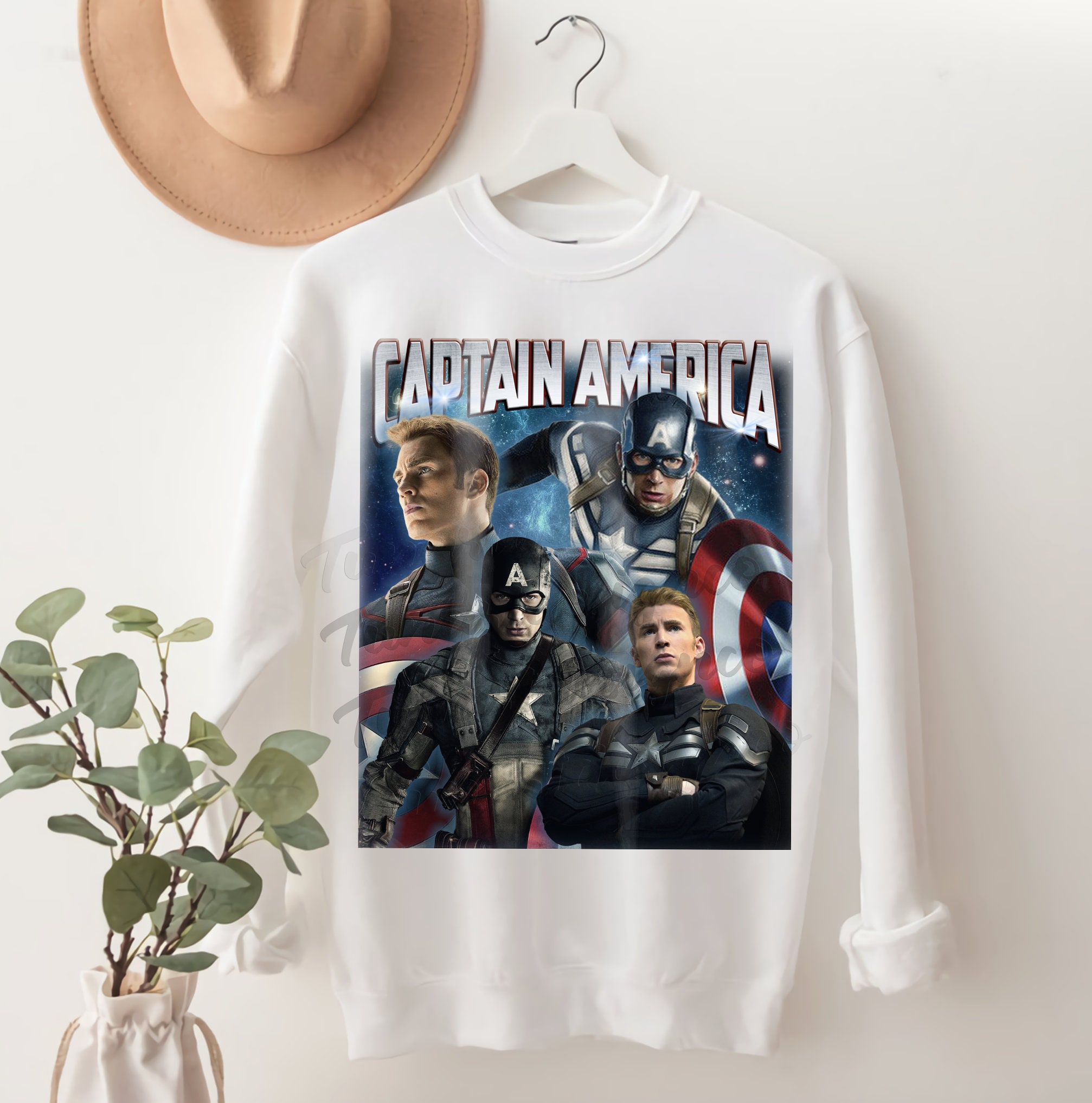Vintage Inspired Captain America Mcu Unisex Sweatshirt Vintage Inspired Captain America Mcu Unisex Sweatshirt
