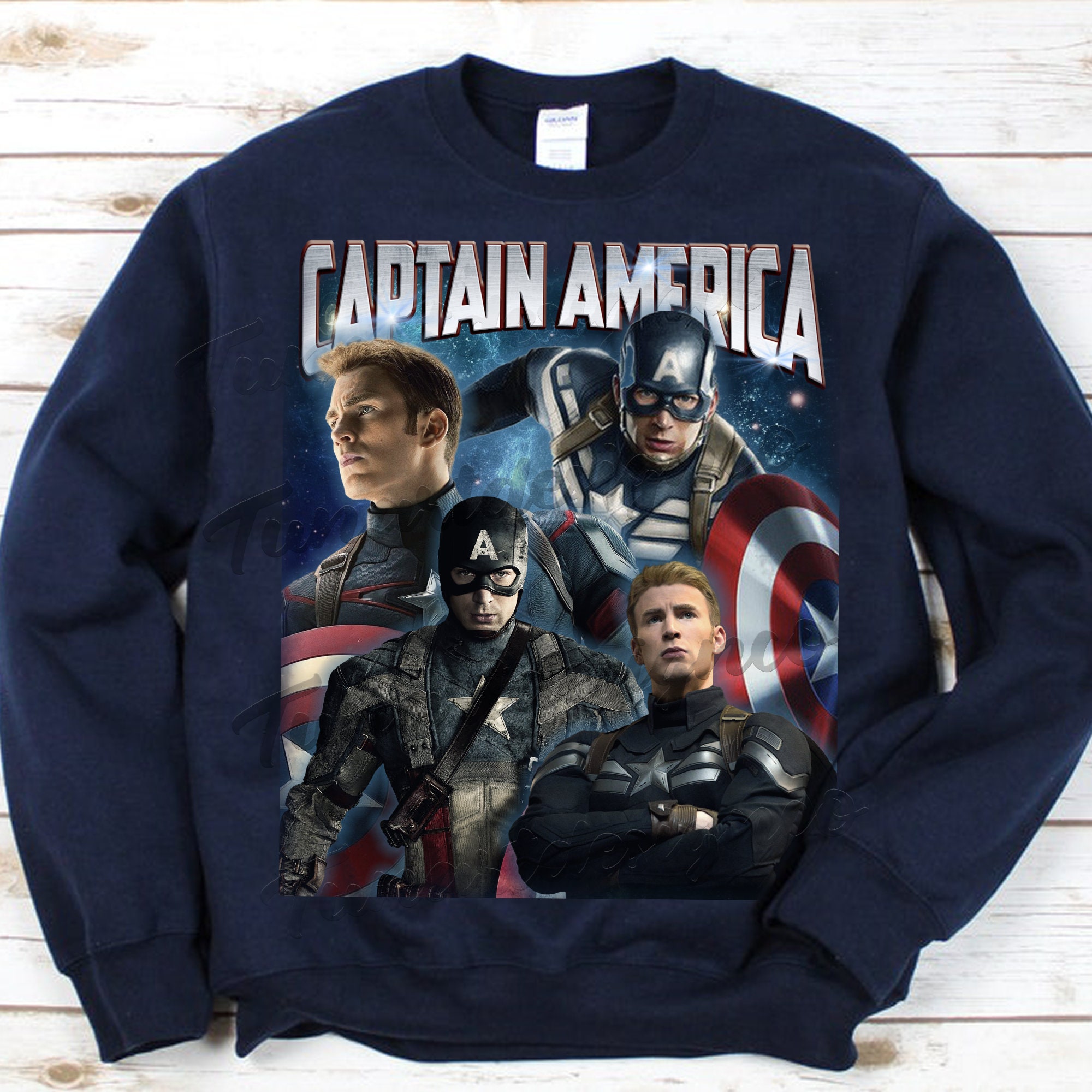Vintage Inspired Captain America Mcu Unisex Sweatshirt Vintage Inspired Captain America Mcu Unisex Sweatshirt