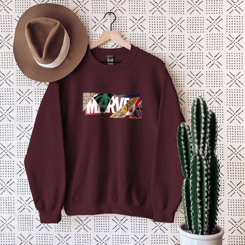 Vintage Marvel Fan Art Drawing Unisex Sweatshirt Vintage Marvel Fan Art Drawing Unisex Sweatshirt
