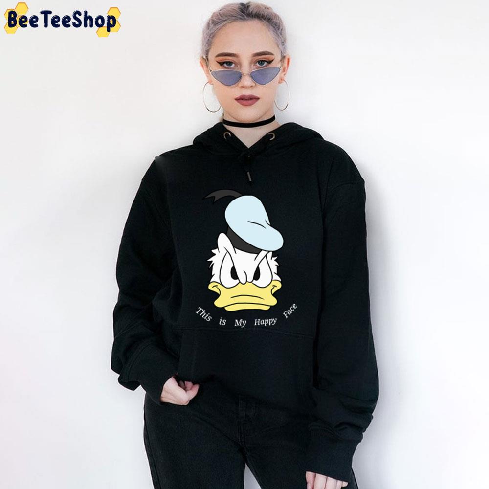 Vintage This Is My Happy Face Donald Print Unisex T-Shirt Vintage This Is My Happy Face Donald Print Unisex T-Shirt