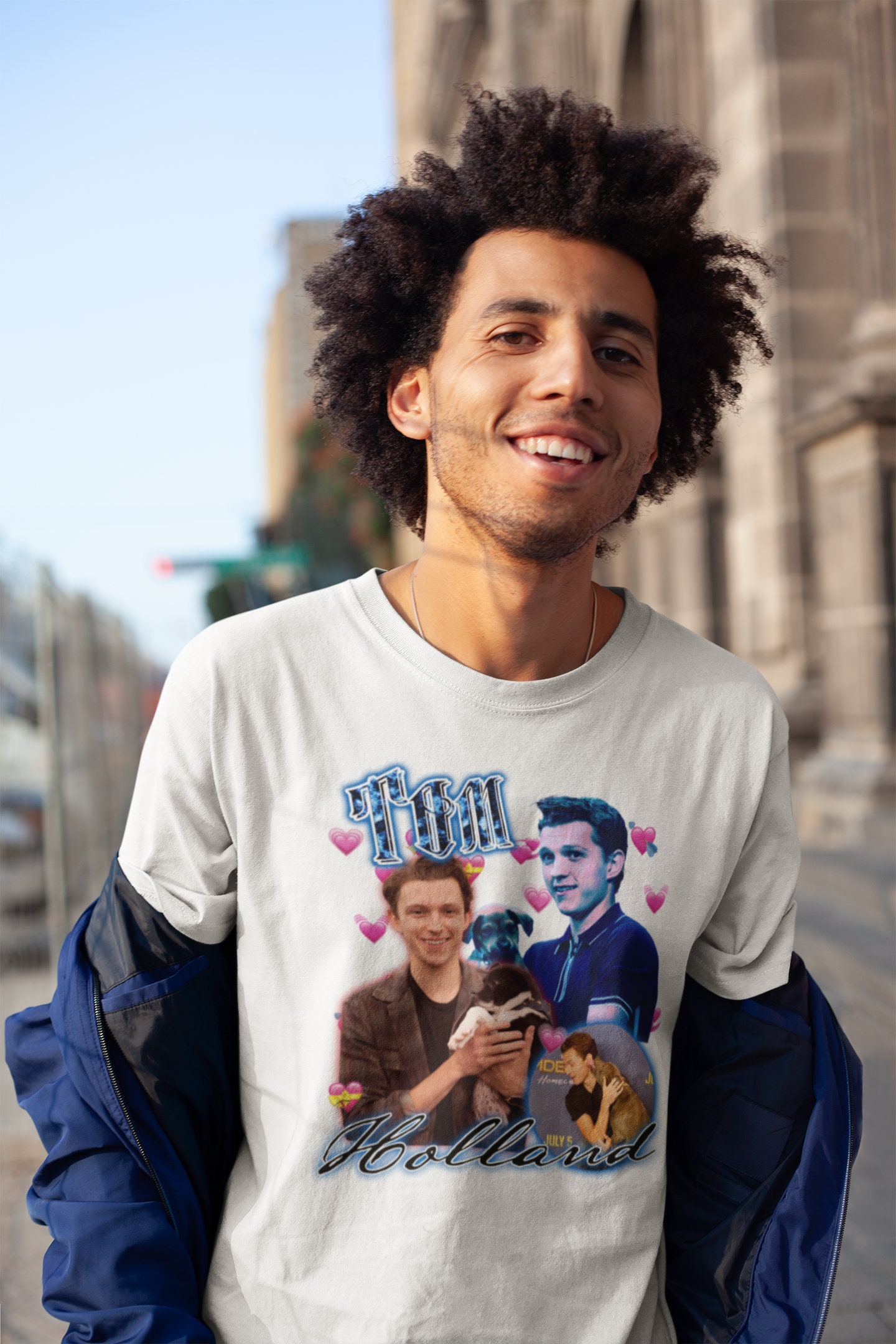 Vintage Tom Holland And Dog Unisex T-Shirt Vintage Tom Holland And Dog Unisex T-Shirt