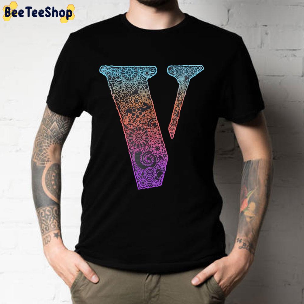 Vlone And Floral Motifs Cool Unisex T-Shirt Vlone And Floral Motifs Cool Unisex T-Shirt