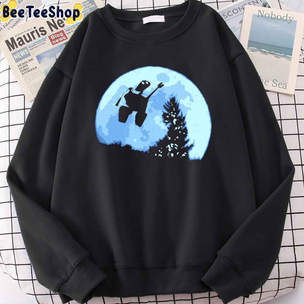 Wall-E Flying Blue Moon Unisex T-Shirt Wall-E Flying Blue Moon Unisex T-Shirt