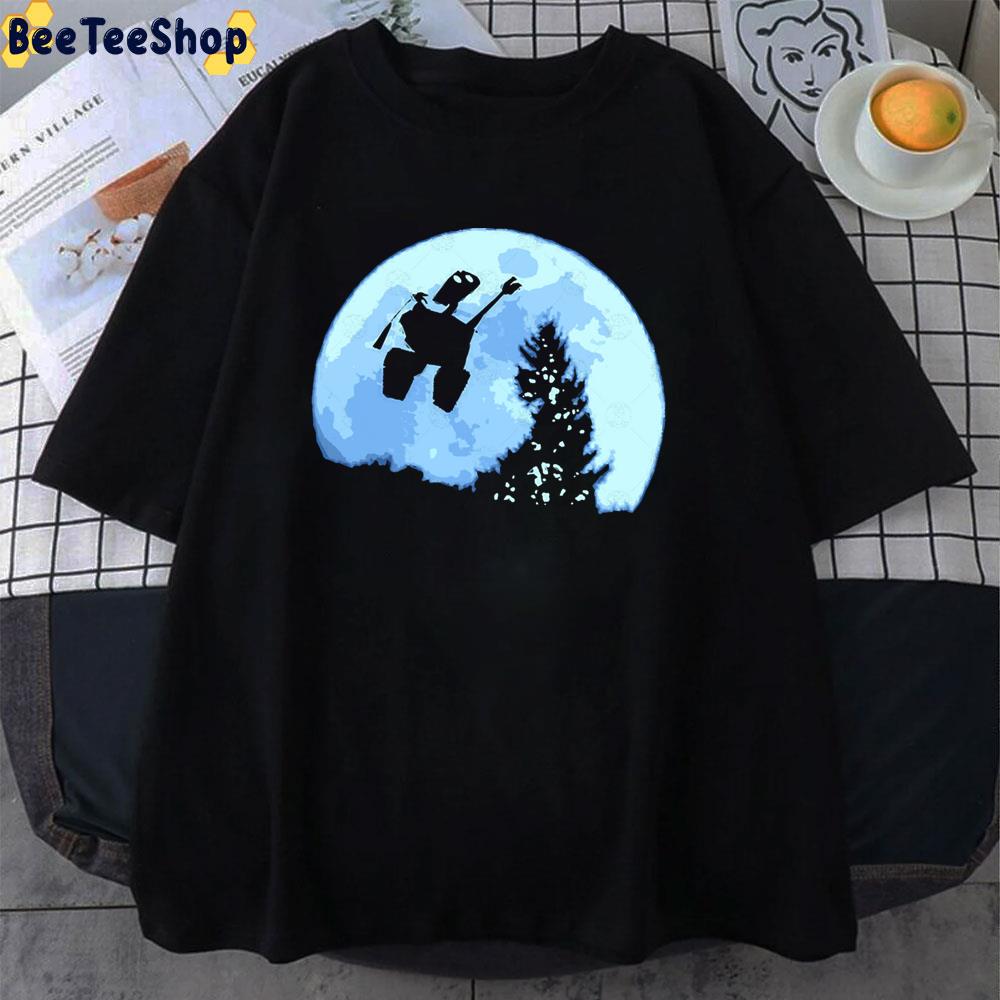 Wall-E Flying Blue Moon Unisex T-Shirt Wall-E Flying Blue Moon Unisex T-Shirt