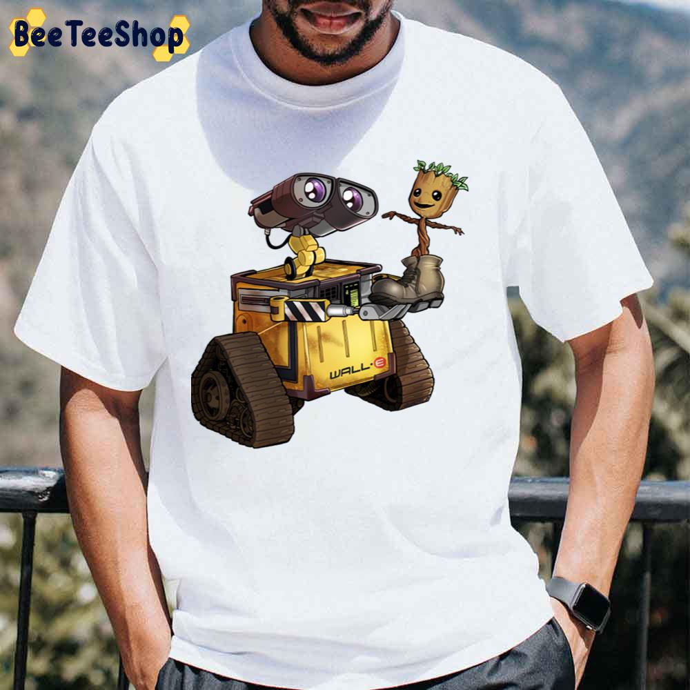 Wall-E Groot We Are Friends Unisex T-Shirt Wall-E Groot We Are Friends Unisex T-Shirt