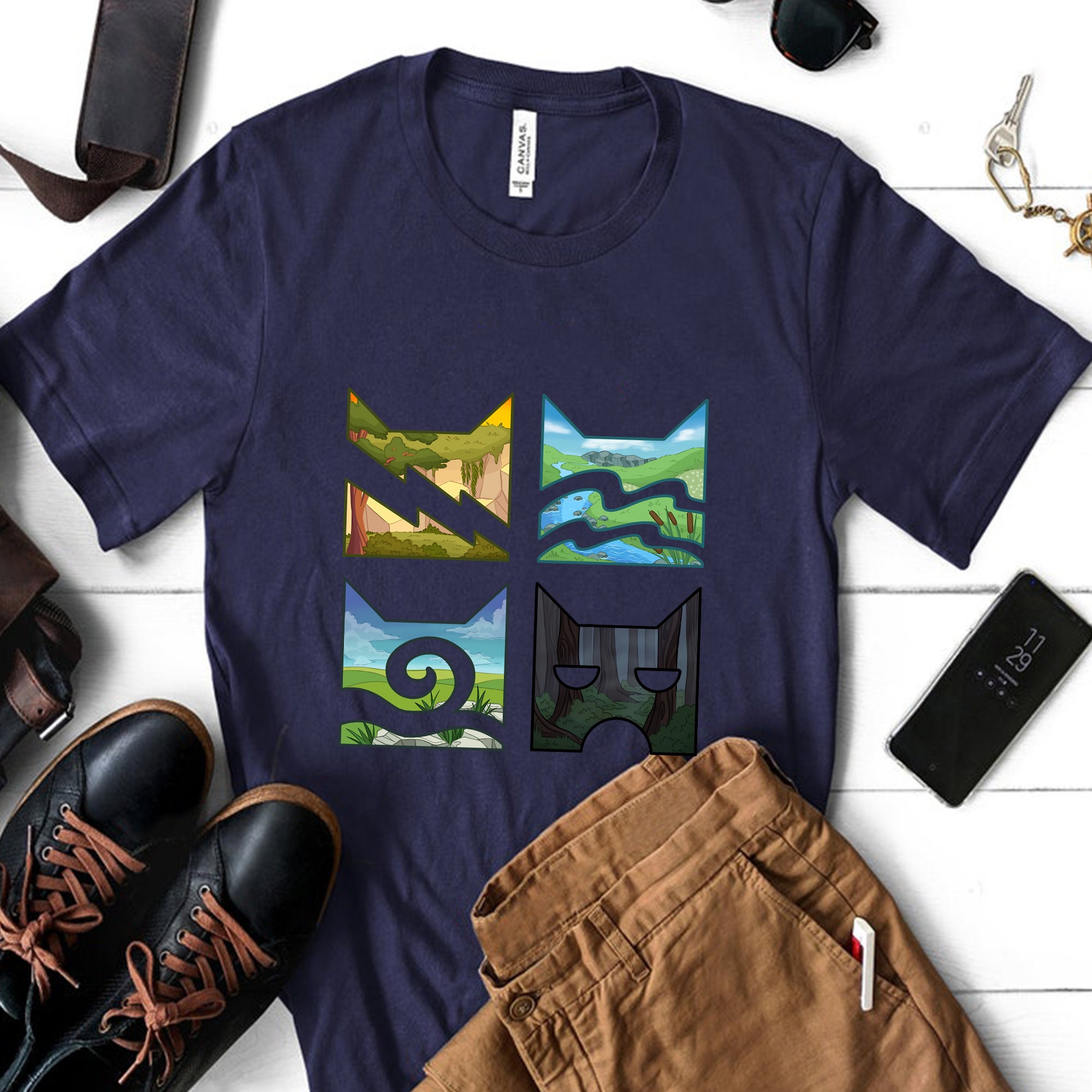 Warrior Cats Clans Riverclan Unisex T-Shirt Warrior Cats Clans Riverclan Unisex T-Shirt