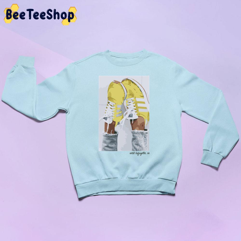 West Lafayette In Shoes Art Unisex Sweatshirt West Lafayette In Shoes Art Unisex Sweatshirt