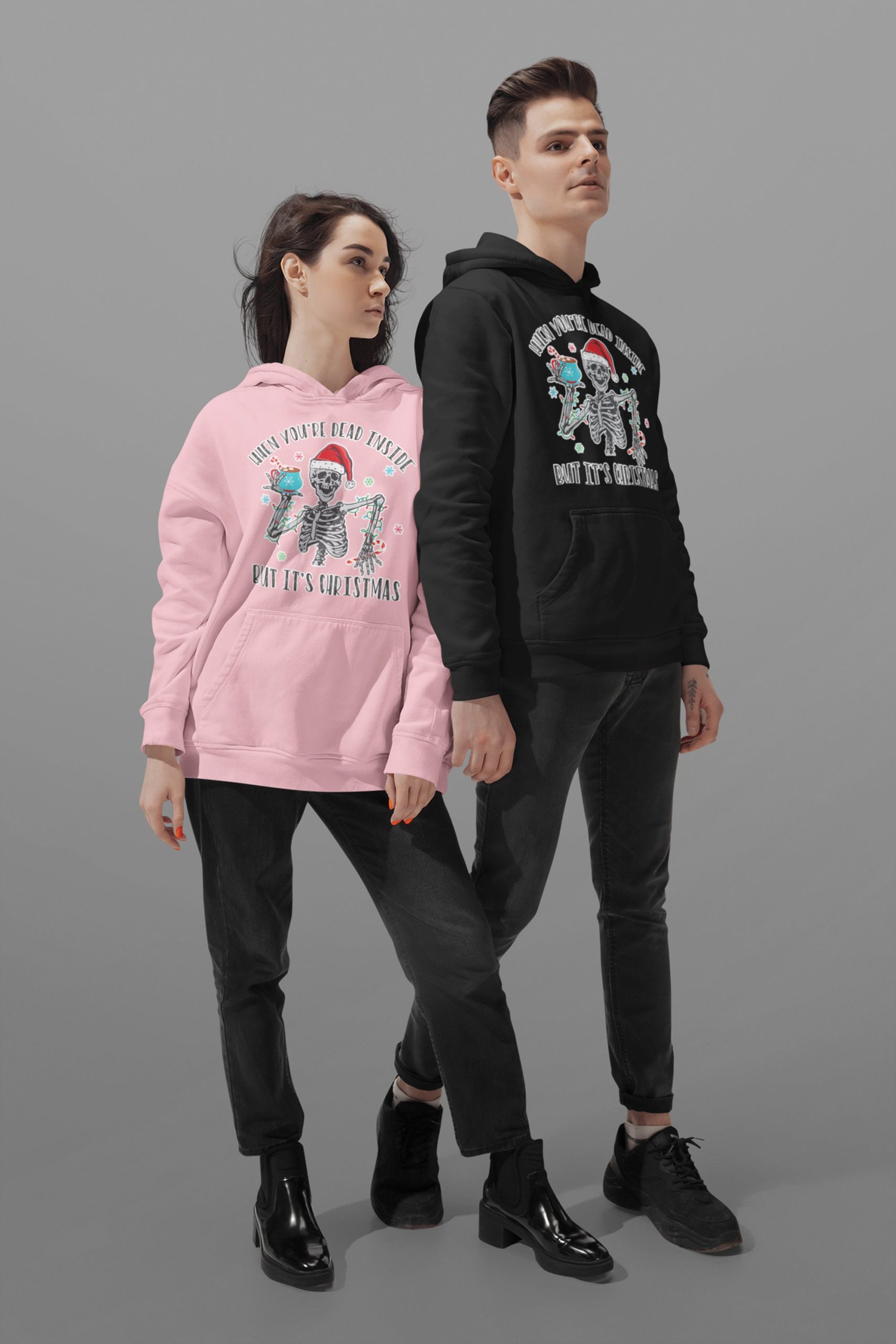When You're Dead Inside But It's Christmas Season Funny Christmas Unisex Sweatshirt When You're Dead Inside But It's Christmas Season Funny Christmas Unisex Sweatshirt