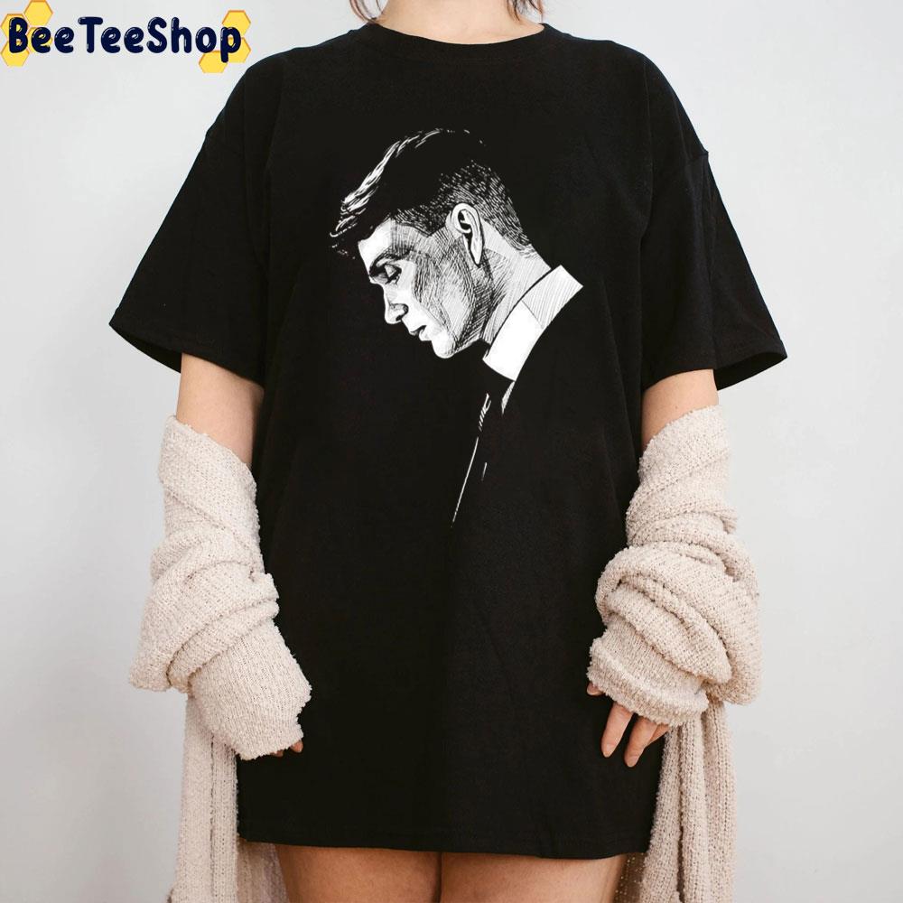 White Art Tommy Shelby Peaky Blinders Unisex T-Shirt White Art Tommy Shelby Peaky Blinders Unisex T-Shirt