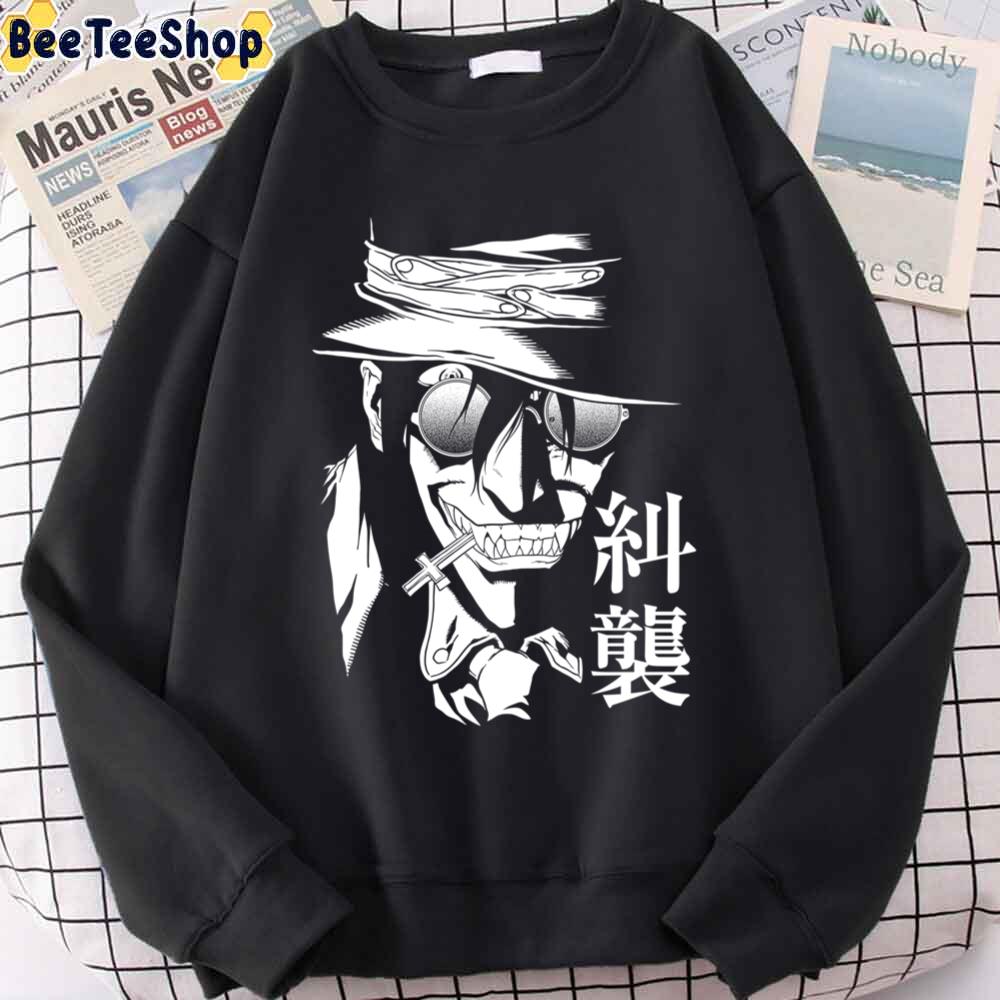 White Art Vampire Warrior Hellsing Unisex T-Shirt White Art Vampire Warrior Hellsing Unisex T-Shirt