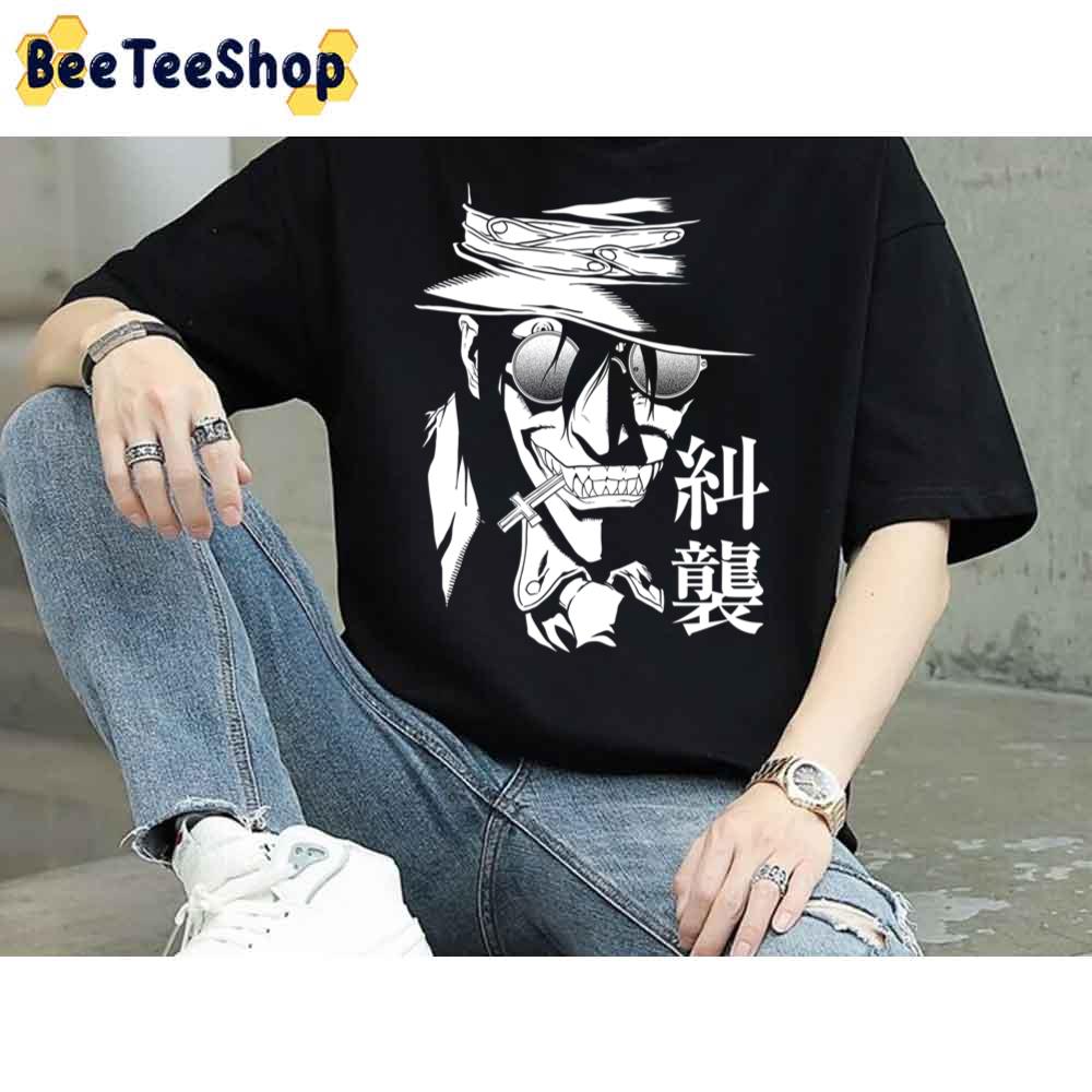 White Art Vampire Warrior Hellsing Unisex T-Shirt White Art Vampire Warrior Hellsing Unisex T-Shirt