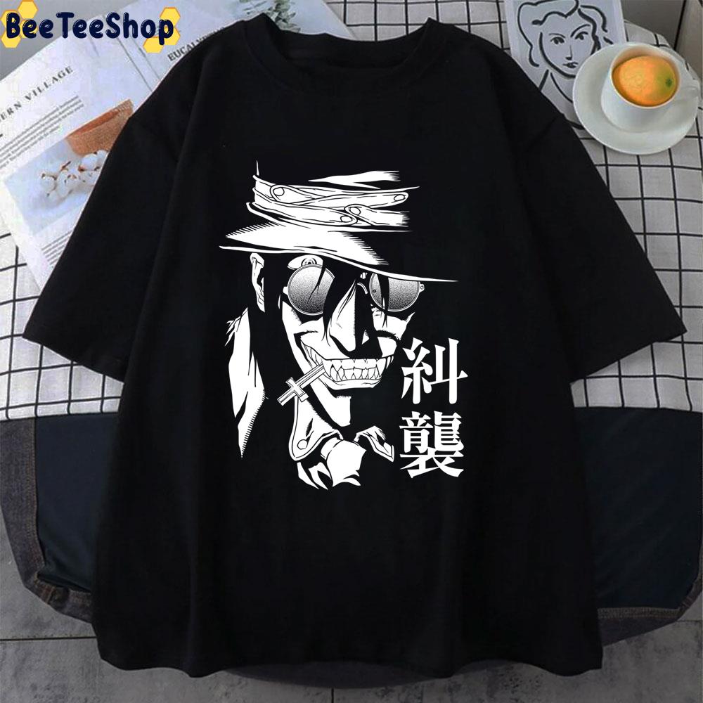 White Art Vampire Warrior Hellsing Unisex T-Shirt White Art Vampire Warrior Hellsing Unisex T-Shirt