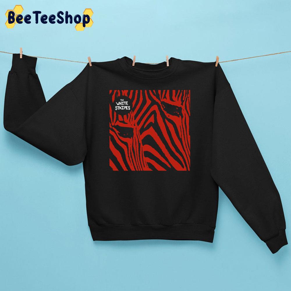 White Strip Red Pattern Art Unisex Sweatshirt White Strip Red Pattern Art Unisex Sweatshirt