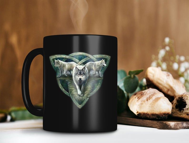 Wolf's Gang Wolf Trio Fantasy Mug Wolf Lover Gift Animal Lover Mug Premium Sublime Ceramic Coffee Mug Black Wolf's Gang Wolf Trio Fantasy Mug Wolf Lover Gift Animal Lover Mug Premium Sublime Ceramic Coffee Mug Black