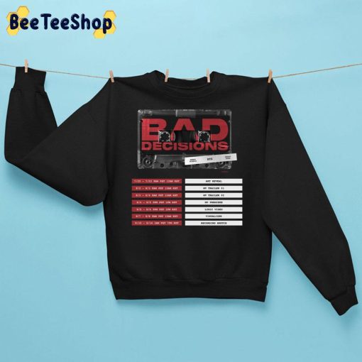2022 Trending Bad Decisions Benny Blanco BTS Snoop Dogg Unisex T-Shirt