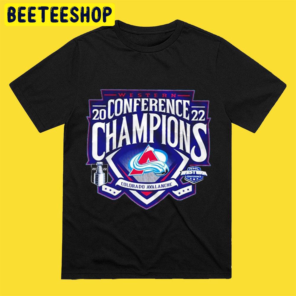 2022 Western Conference Championship Colorado Avalanche Hockey Art Unisex T-Shirt 2022 Western Conference Championship Colorado Avalanche Hockey Art Unisex T-Shirt