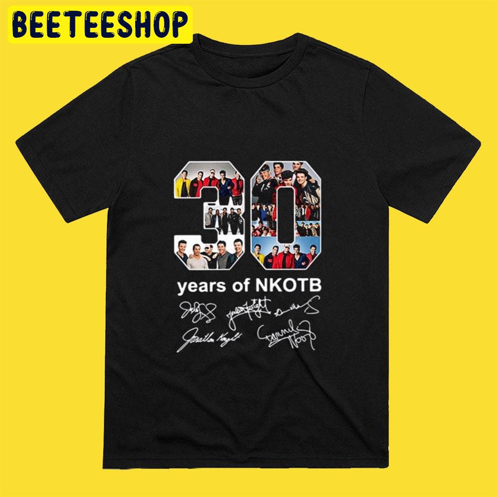 30 Years Of NKOTB New Kids On The Block Signature Unisex T-Shirt 30 Years Of NKOTB New Kids On The Block Signature Unisex T-Shirt