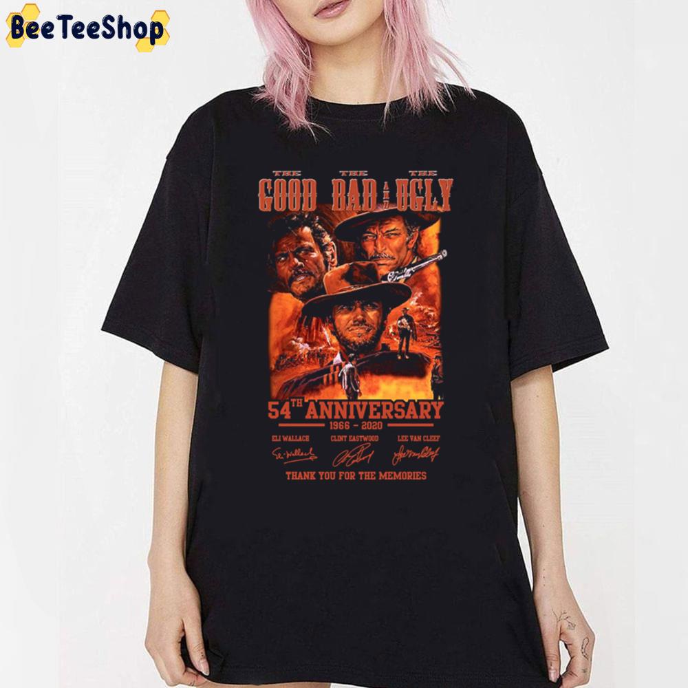 54th Anniversary 1966-2020 The Good The Bad And The Ugly Thank You For The Memories Unisex T-Shirt 54th Anniversary 1966-2020 The Good The Bad And The Ugly Thank You For The Memories Unisex T-Shirt
