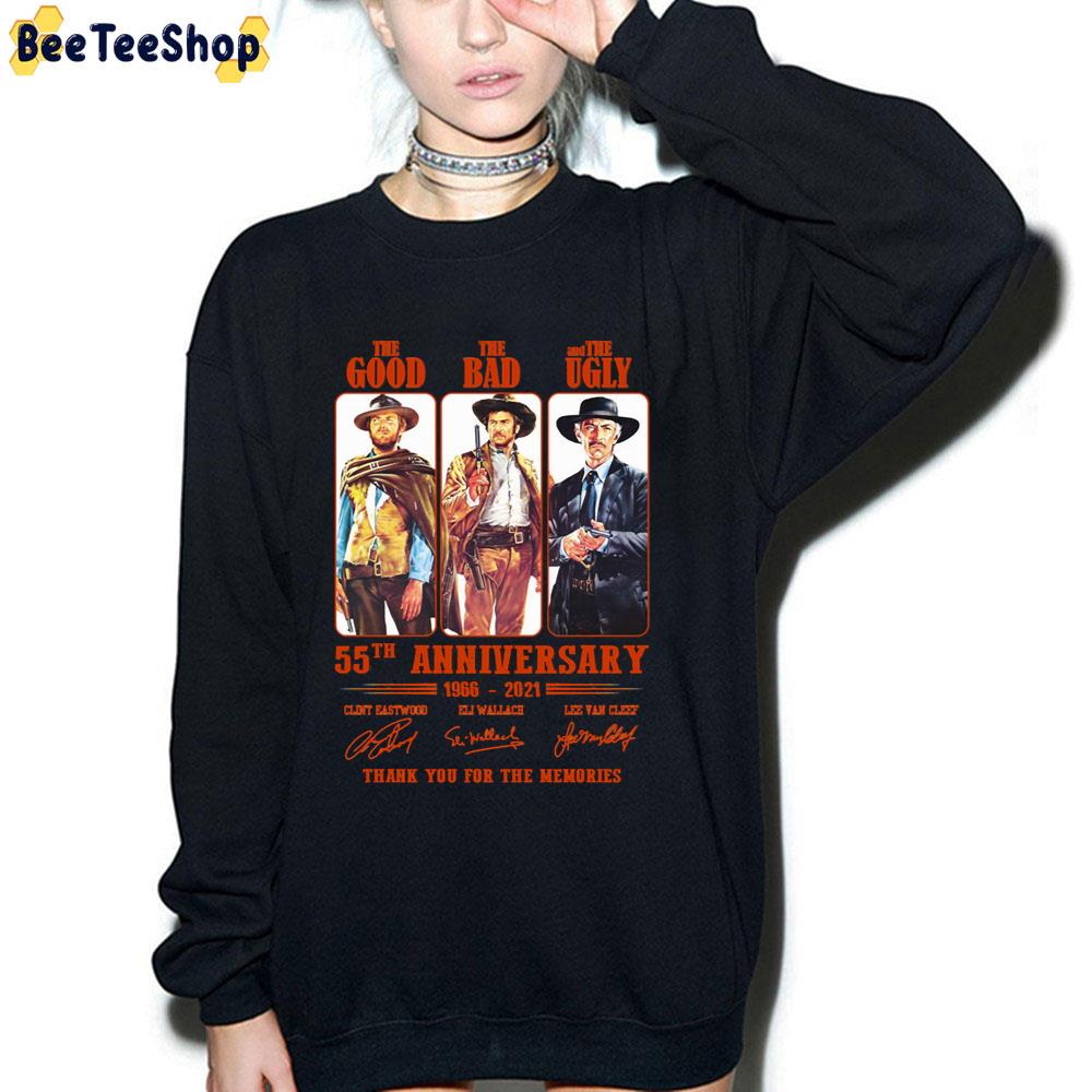 55th Anniversary 1966-2021 The Good The Bad And The Ugly Thank You For The Memories Unisex T-Shirt 55th Anniversary 1966-2021 The Good The Bad And The Ugly Thank You For The Memories Unisex T-Shirt