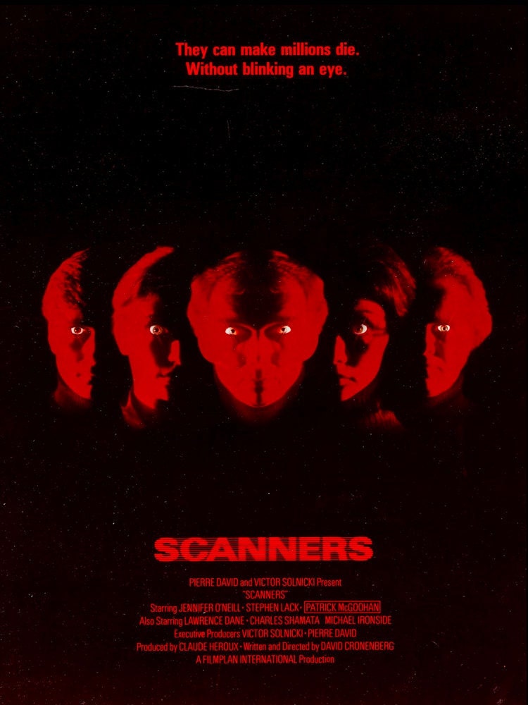 80s Movie Scanners Movie Poster Halloween Unisex T-Shirt 80s Movie Scanners Movie Poster Halloween Unisex T-Shirt