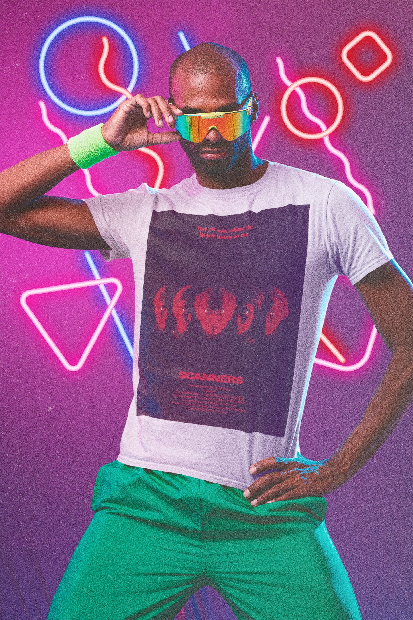 80s Movie Scanners Movie Poster Halloween Unisex T-Shirt 80s Movie Scanners Movie Poster Halloween Unisex T-Shirt