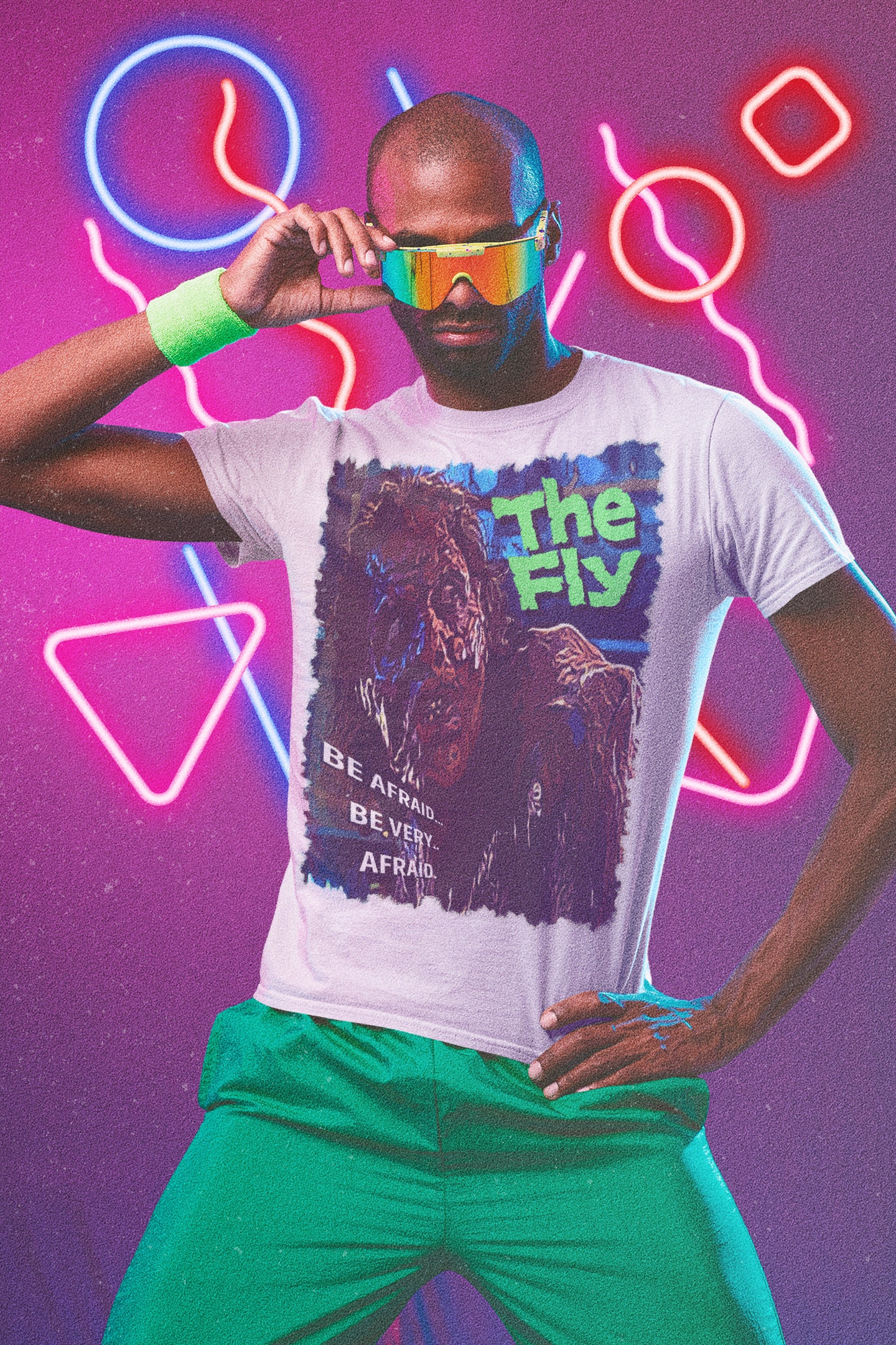 80s Retro Art The Fly Movie Poster Halloween Unisex T-Shirt 80s Retro Art The Fly Movie Poster Halloween Unisex T-Shirt