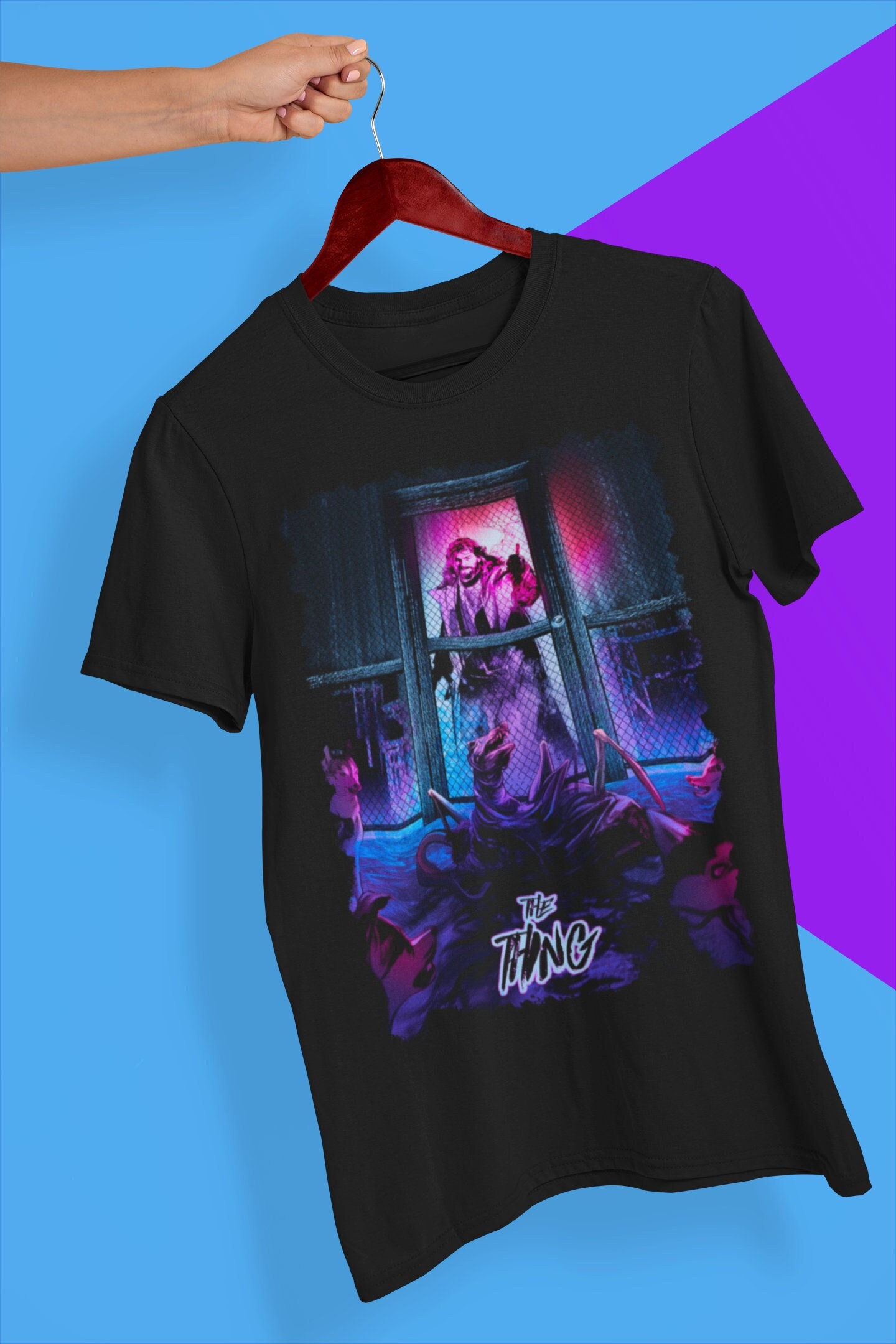 80s Retro The Thing Movie Halloween Unisex T-Shirt 80s Retro The Thing Movie Halloween Unisex T-Shirt