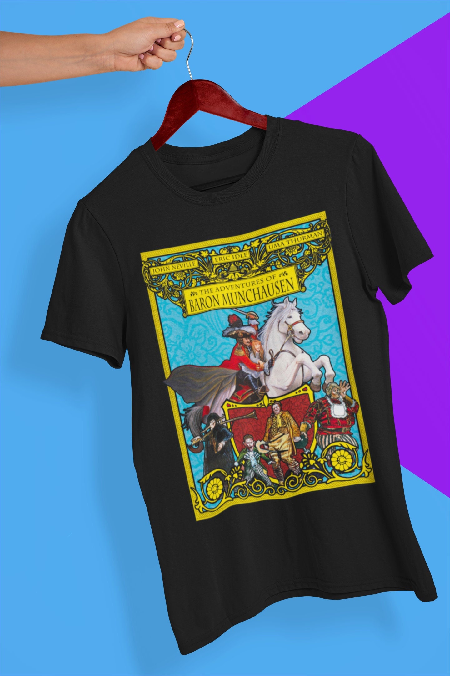 80's Style The Adventures Of Baron Munchausen Halloween Unisex T-Shirt 80's Style The Adventures Of Baron Munchausen Halloween Unisex T-Shirt