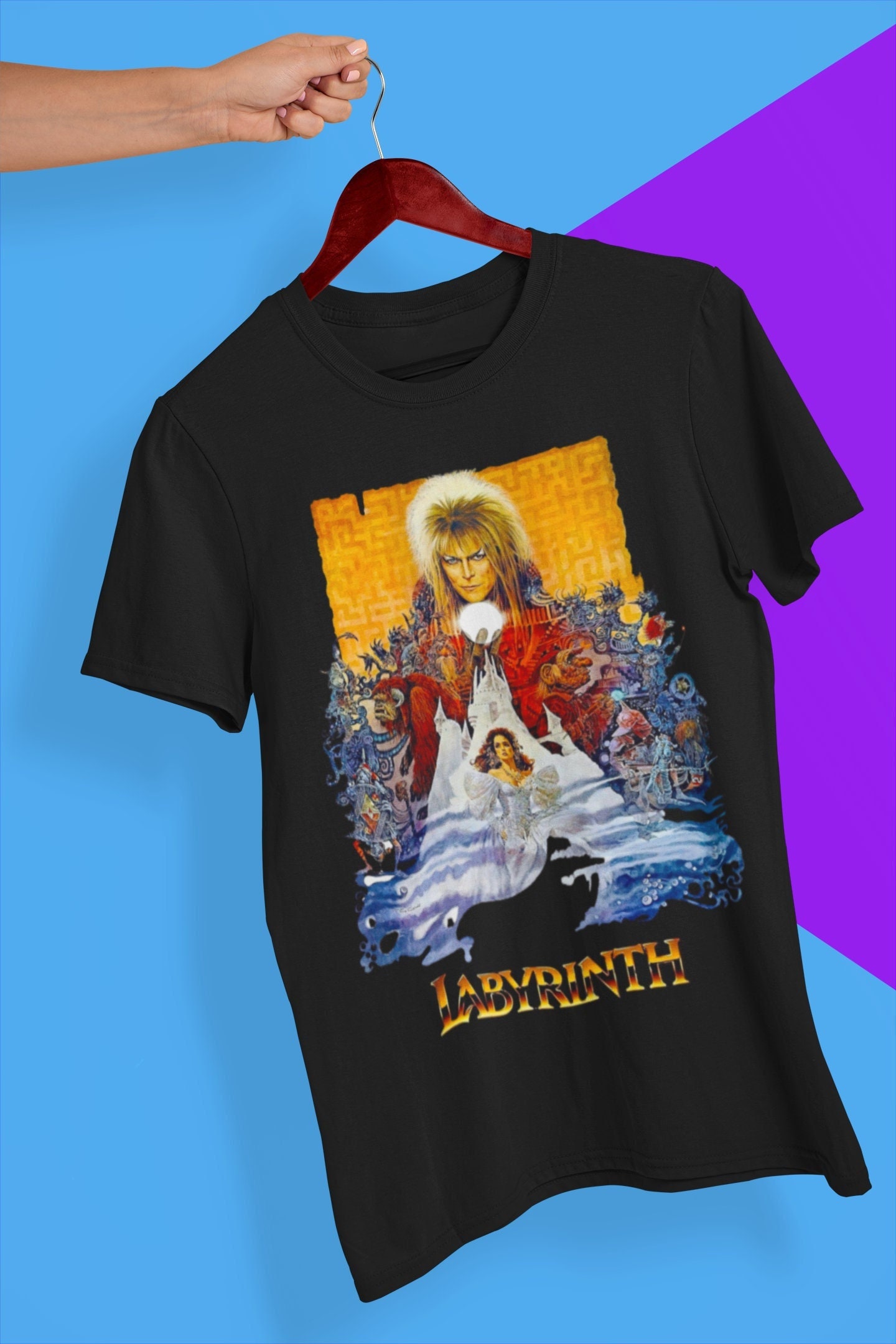 80's Vintage Labyrinth Movie Halloween Unisex T-Shirt 80's Vintage Labyrinth Movie Halloween Unisex T-Shirt