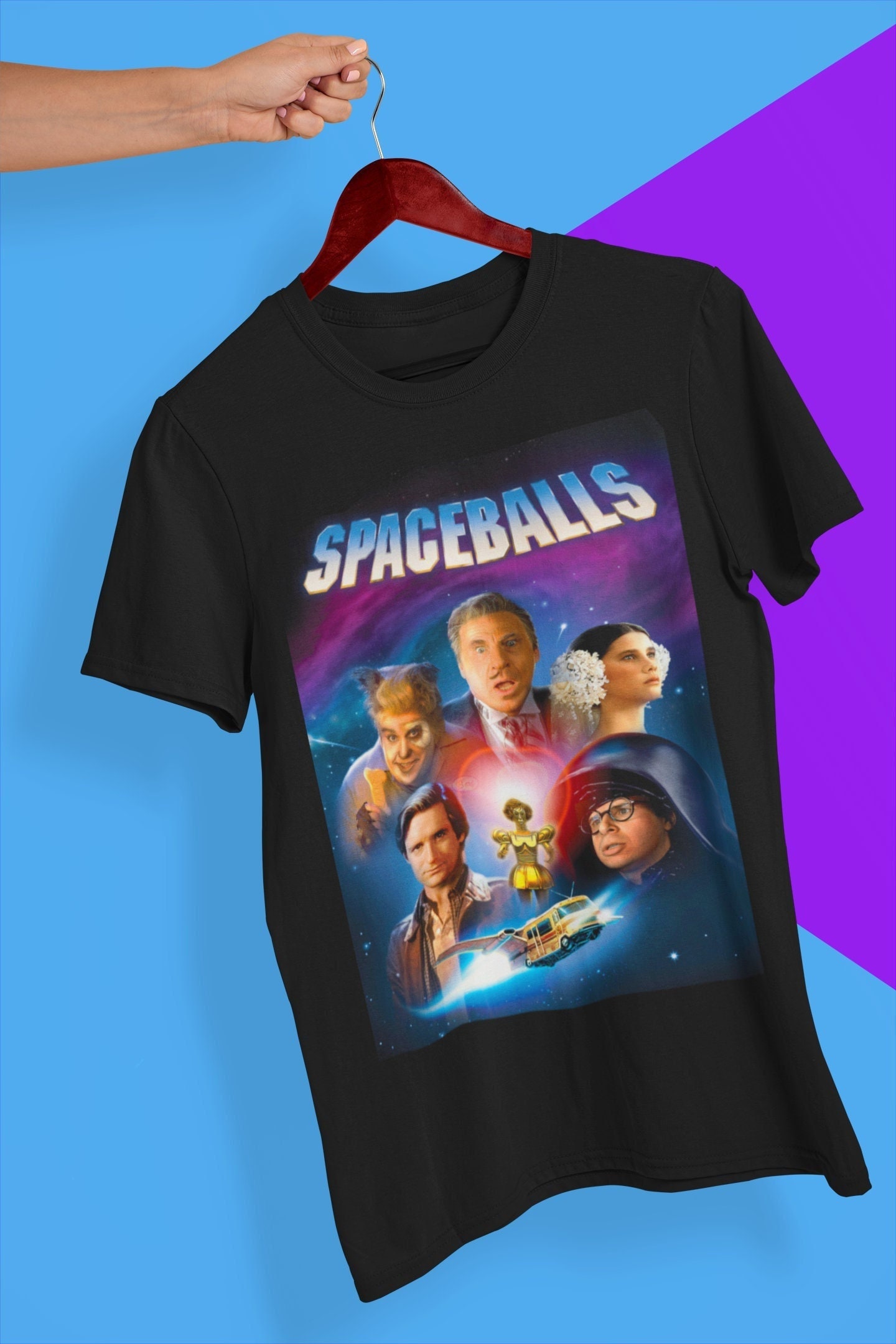 80's Vintage Spaceballs Movie Poster Halloween Unisex T-Shirt 80's Vintage Spaceballs Movie Poster Halloween Unisex T-Shirt