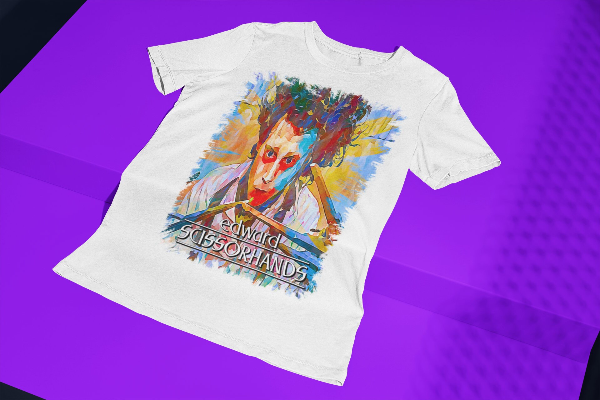 90's Retro Edward Scissor Hands Halloween Unisex T-Shirt 90's Retro Edward Scissor Hands Halloween Unisex T-Shirt