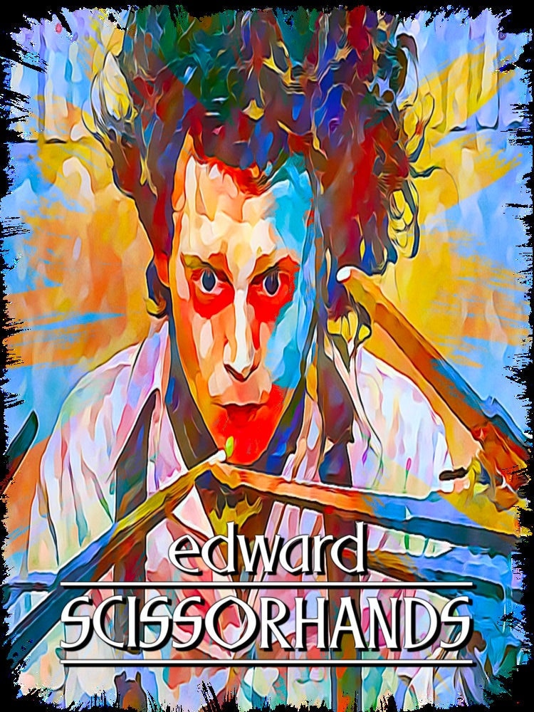 90's Retro Edward Scissor Hands Halloween Unisex T-Shirt 90's Retro Edward Scissor Hands Halloween Unisex T-Shirt