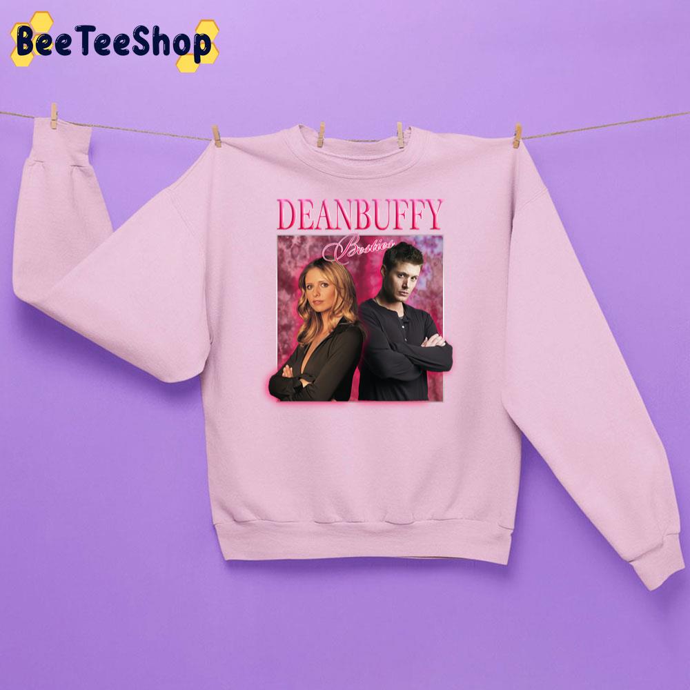 90's Vintage Art Deanbuffy Besties Unisex Sweatshirt 90's Vintage Art Deanbuffy Besties Unisex Sweatshirt