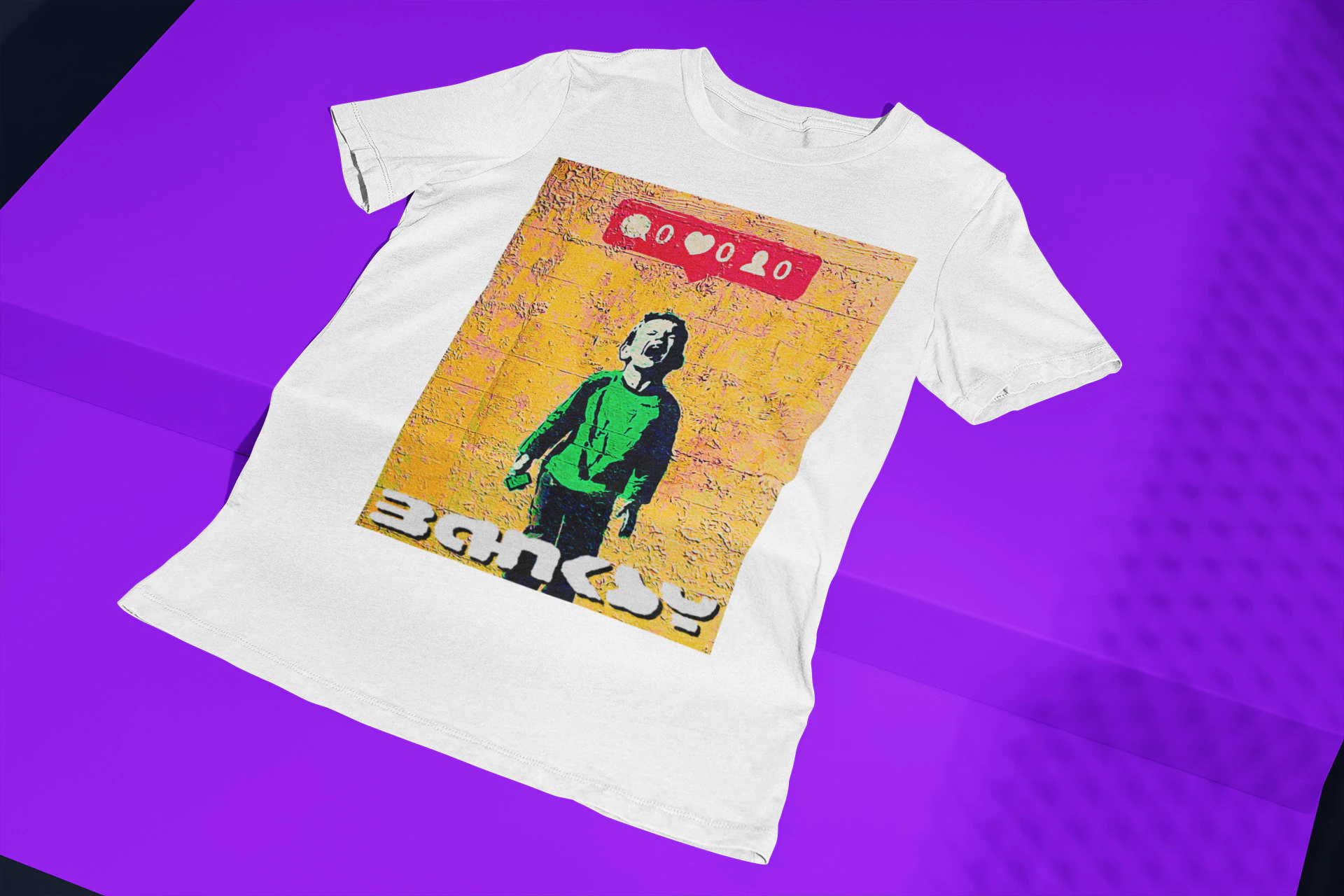 90's Vintage Banksy Street Art Halloween Unisex T-Shirt 90's Vintage Banksy Street Art Halloween Unisex T-Shirt