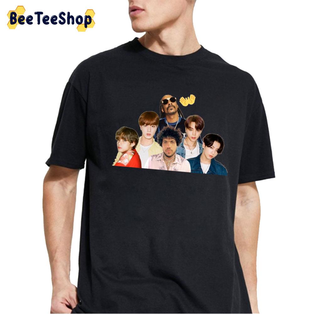 Benny Blanco BTS And Snoop Dogg Collaboration Bad Decisions 2022 Trending Unisex T-Shirt Benny Blanco BTS And Snoop Dogg Collaboration Bad Decisions 2022 Trending Unisex T-Shirt