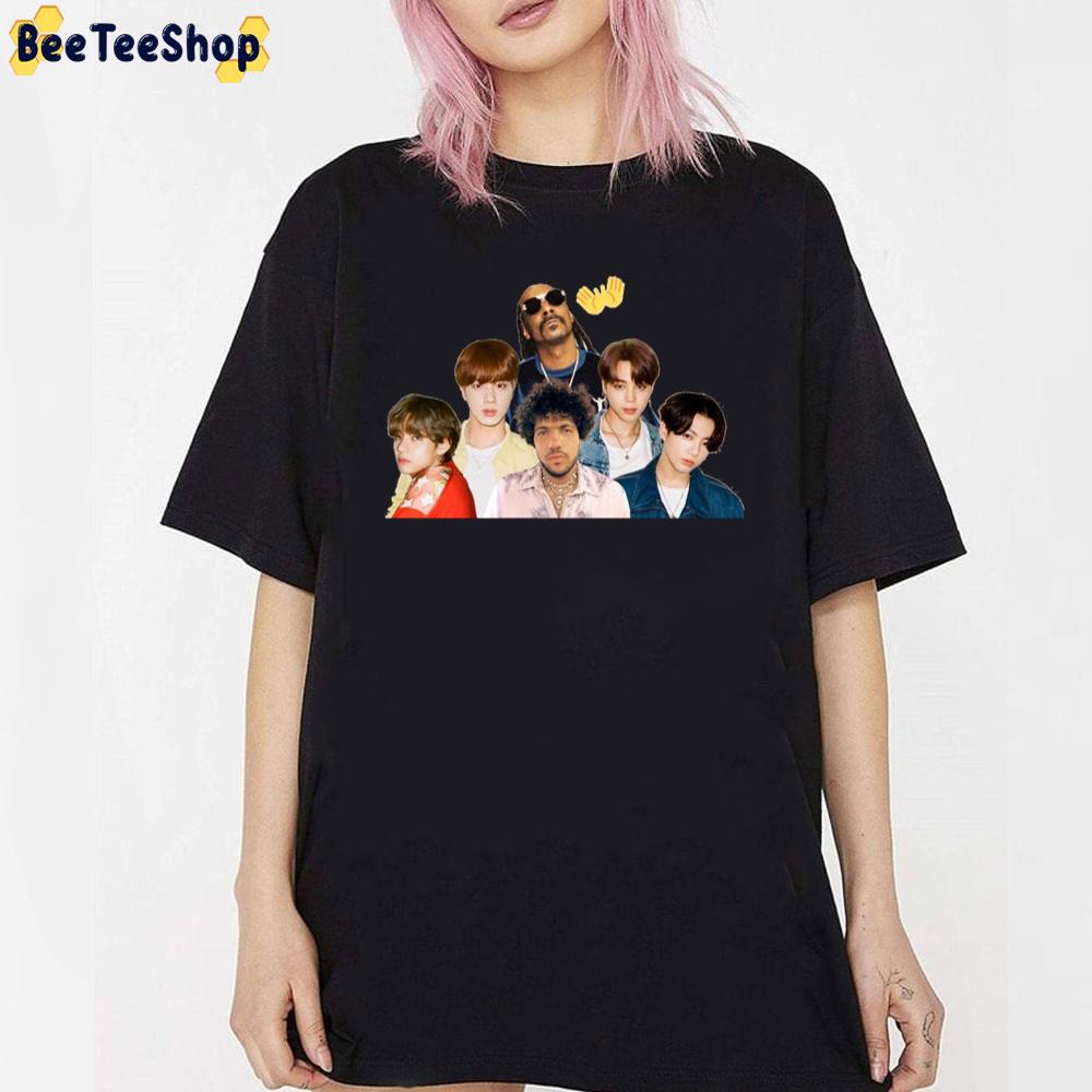 Benny Blanco BTS And Snoop Dogg Collaboration Bad Decisions 2022 Trending Unisex T-Shirt Benny Blanco BTS And Snoop Dogg Collaboration Bad Decisions 2022 Trending Unisex T-Shirt