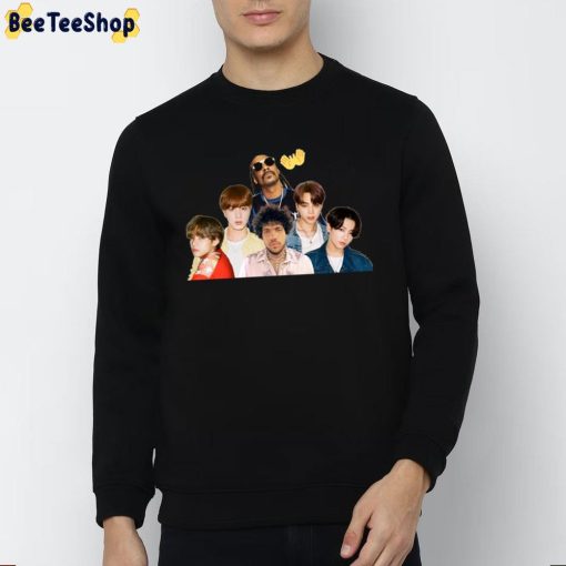 Benny Blanco BTS And Snoop Dogg Collaboration Bad Decisions 2022 Trending Unisex T-Shirt
