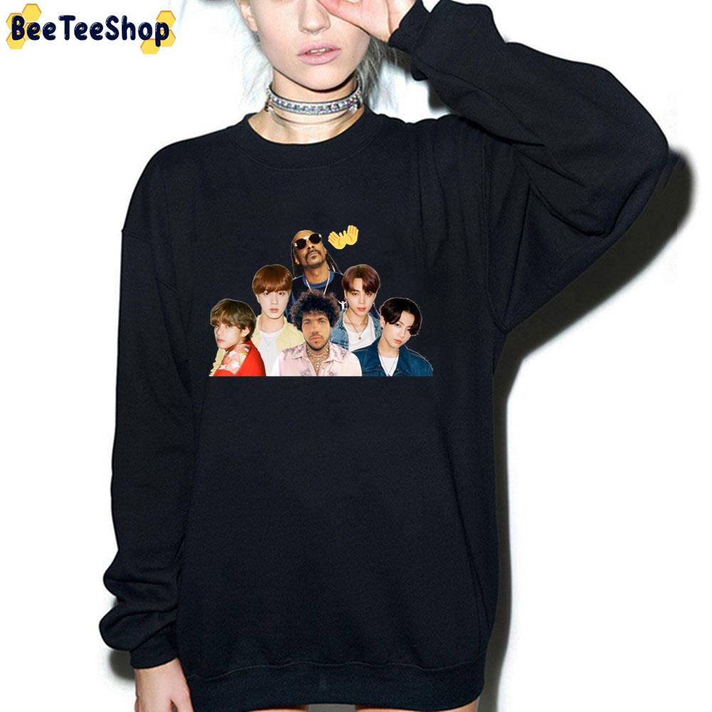 Benny Blanco BTS And Snoop Dogg Collaboration Bad Decisions 2022 Trending Unisex T-Shirt Benny Blanco BTS And Snoop Dogg Collaboration Bad Decisions 2022 Trending Unisex T-Shirt