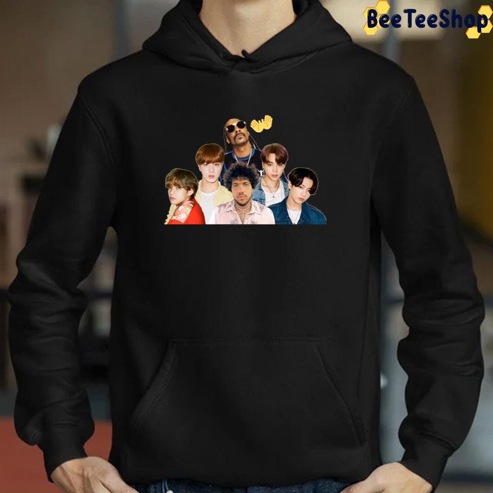 Benny Blanco BTS And Snoop Dogg Collaboration Bad Decisions 2022 Trending Unisex T-Shirt Benny Blanco BTS And Snoop Dogg Collaboration Bad Decisions 2022 Trending Unisex T-Shirt