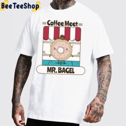 Cute Shop Coffee Meets Bagel Unisex T-Shirt Cute Shop Coffee Meets Bagel Unisex T-Shirt