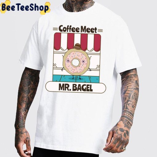 Cute Shop Coffee Meets Bagel Unisex T-Shirt