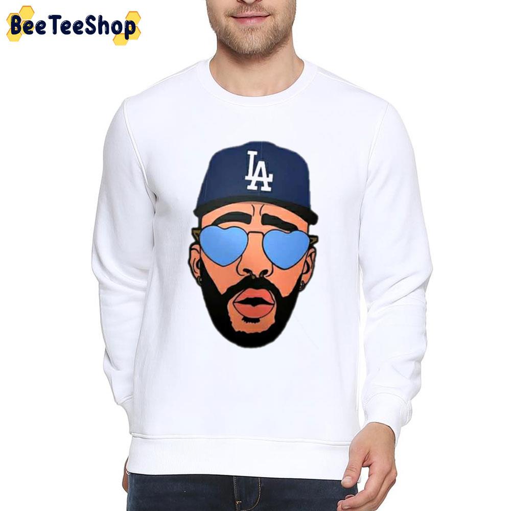 Los Angeles Dodgers Bad Bunny Dodgers Unisex T-Shirt Los Angeles Dodgers Bad Bunny Dodgers Unisex T-Shirt