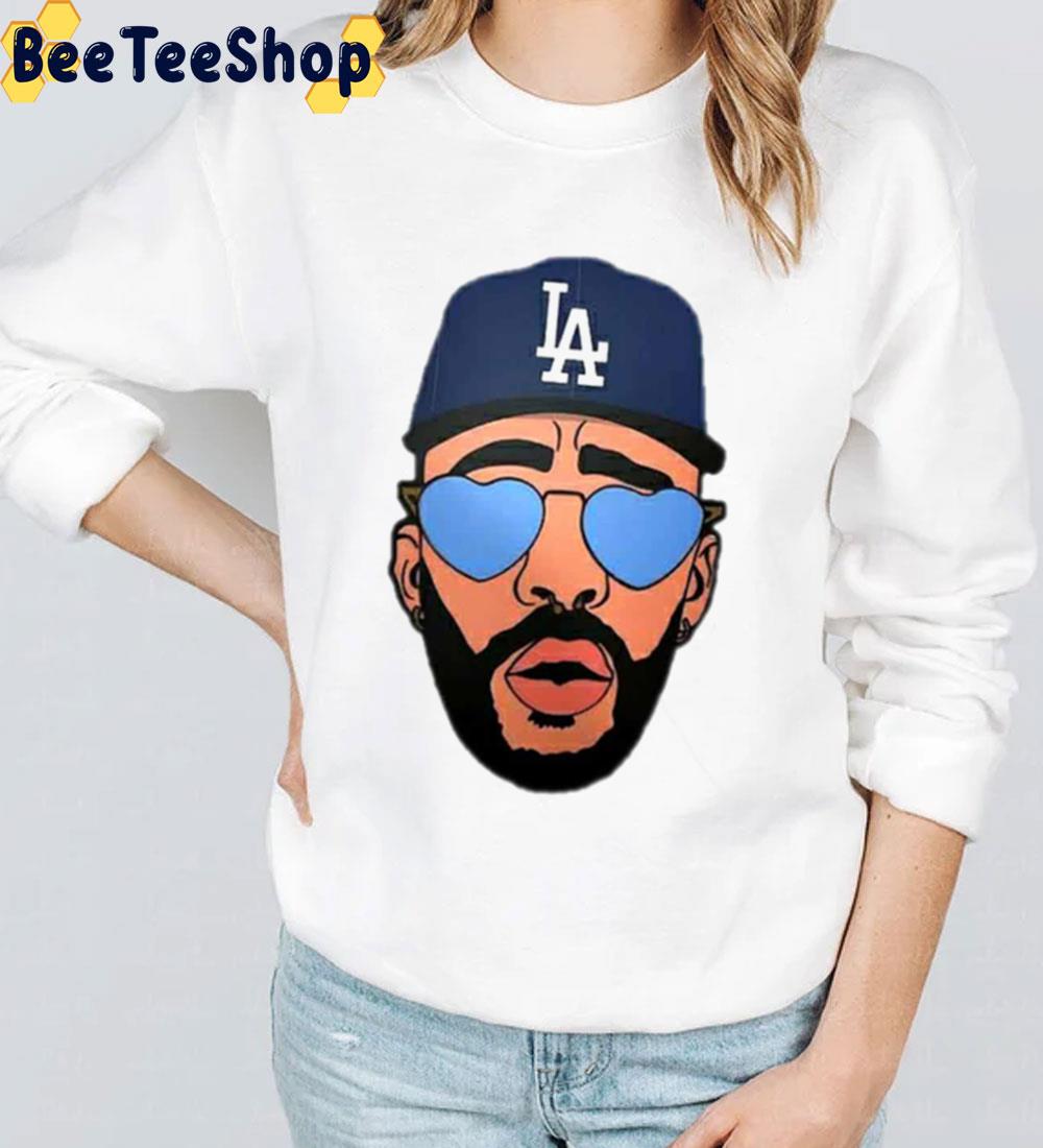 Los Angeles Dodgers Bad Bunny Dodgers Unisex T-Shirt Los Angeles Dodgers Bad Bunny Dodgers Unisex T-Shirt