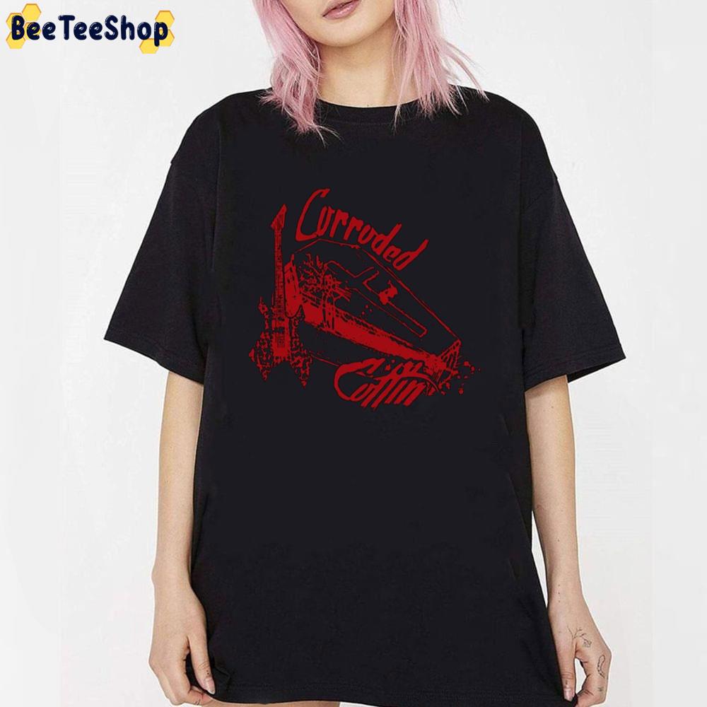 Red Art Corroded Coffin Eddie Munson Stranger Things 4 Unisex T-Shirt Red Art Corroded Coffin Eddie Munson Stranger Things 4 Unisex T-Shirt