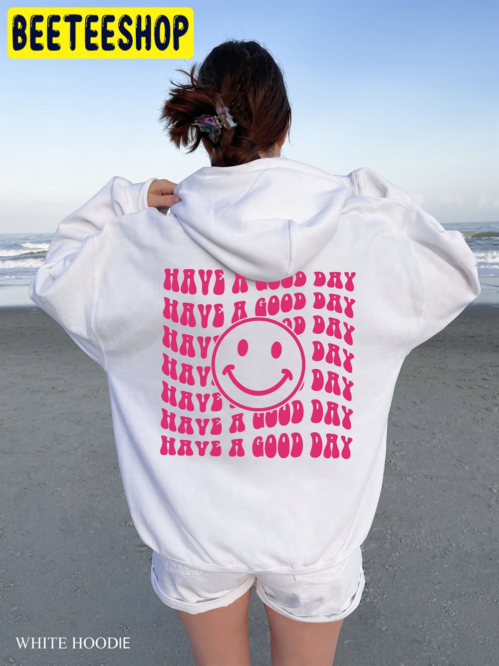 Retro Smile Face Have a Good Day Trending Unisex Hoodie Retro Smile Face Have a Good Day Trending Unisex Hoodie