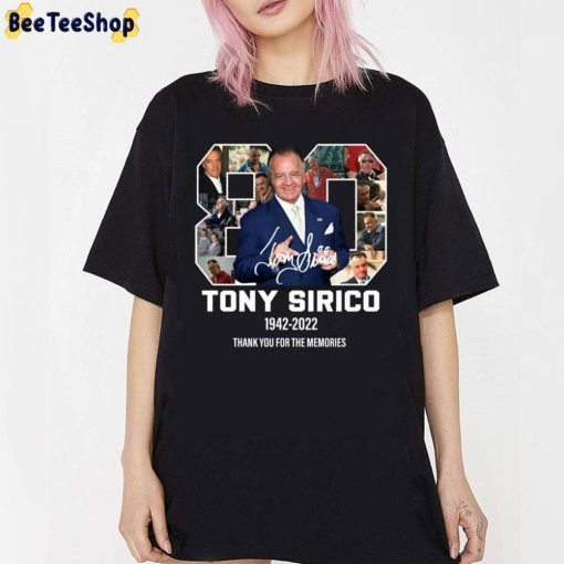 Tony Sirico 1942 2022 Thank You For The Memories Unisex T-Shirt